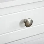 White Freestanding Bathroom Floor Cabinet with 2 Doors 2 Drawers Adjustable Shelf Storage Organizer Tower - Image 7