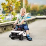 Kids Police Ride-On Push Car with Hidden Storage White Ages 18-60 Months - Image 2