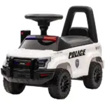 Kids Police Ride-On Push Car with Hidden Storage White Ages 18-60 Months - Image 11