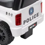 Kids Police Ride-On Push Car with Hidden Storage White Ages 18-60 Months - Image 8