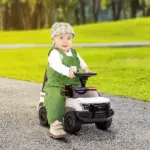 Kids Police Ride-On Push Car with Hidden Storage White Ages 18-60 Months - Image 10