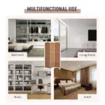 HOMCOM Wicker Room Divider 6' 3-Panel Freestanding Privacy Screen Folding Natural - Image 6