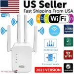 300Mbps WiFi Range Extender with 4 Antennas and WPS - Image 11