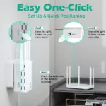 300Mbps WiFi Range Extender with 4 Antennas and WPS - Image 15
