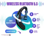 Bluetooth 5.0 Single Ear Headset with Microphone for Driving and Calls - Image 17