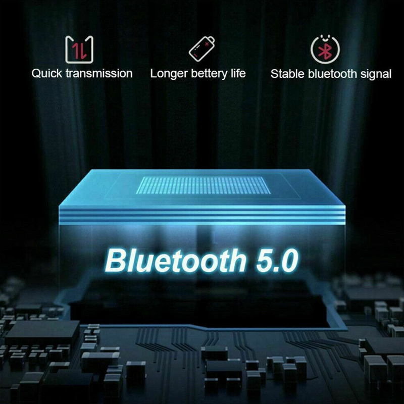Bluetooth 5.0 Single Ear Headset with Microphone for Driving and Calls