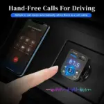 Bluetooth 5.0 Car FM Transmitter with Dual USB Charger and Hands Free Calling - Image 7