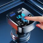 Bluetooth 5.0 Car FM Transmitter with Dual USB Charger and Hands Free Calling - Image 8