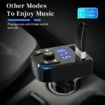 Bluetooth 5.0 Car FM Transmitter with Dual USB Charger and Hands Free Calling - Image 11