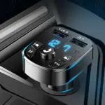Bluetooth 5.0 Car FM Transmitter with Dual USB Charger and Hands Free Calling - Image 12