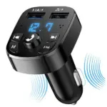 Bluetooth 5.0 Car FM Transmitter with Dual USB Charger and Hands Free Calling - Image 3