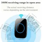 Wireless Plug-In Doorbell Kit with 1000ft Range, 38 Chimes and 5 Volume Levels - Image 12
