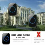 Wireless Plug-In Doorbell Kit with 1000ft Range, 38 Chimes and 5 Volume Levels - Image 2