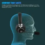 Bluetooth 5.0 Trucker Headset with Boom Mic Mute and Noise Reduction - Image 9
