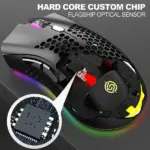 Rechargeable Wireless Gaming Mouse 3200 DPI with RGB Backlight - Image 5