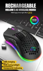 Rechargeable Wireless Gaming Mouse 3200 DPI with RGB Backlight - Image 13