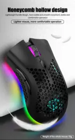 Rechargeable Wireless Gaming Mouse 3200 DPI with RGB Backlight - Image 14