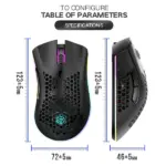 Rechargeable Wireless Gaming Mouse 3200 DPI with RGB Backlight - Image 17