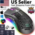 Rechargeable Wireless Gaming Mouse 3200 DPI with RGB Backlight