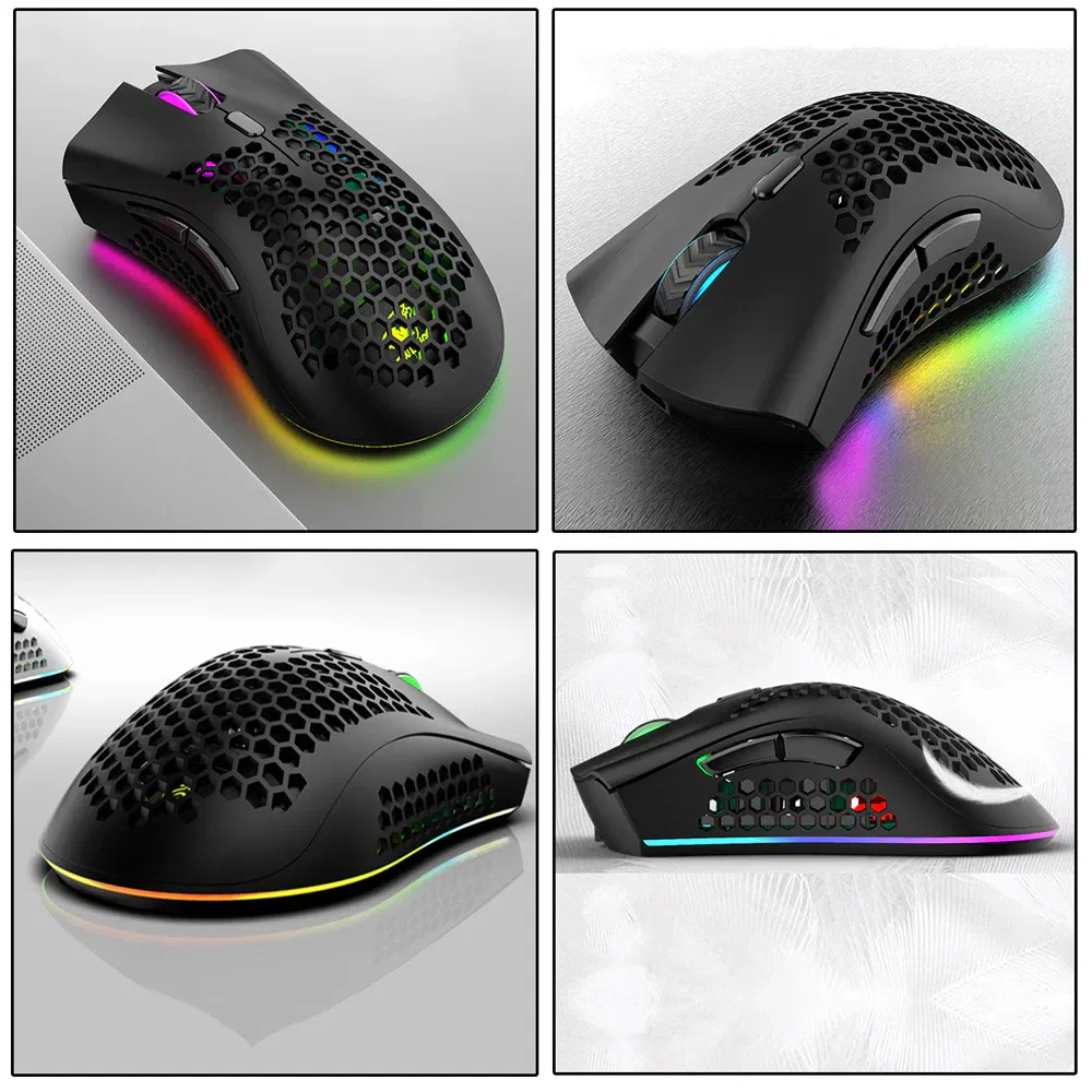 Rechargeable Wireless Gaming Mouse 3200 DPI with RGB Backlight