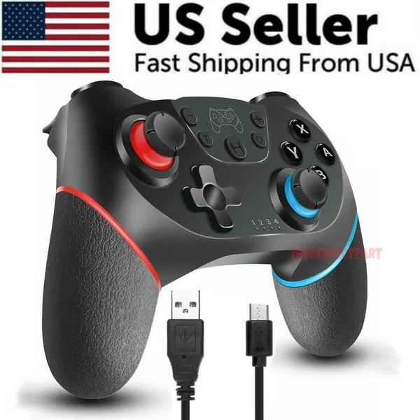 wireless-pro-controller-gamepad-for-nintendo-switch-joypad-joystick-remote-usa-6.webp Wireless Pro Controller for Nintendo Switch Switch Lite OLED and Windows PC - Image 1