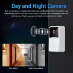 1080P 2.4GHz WiFi Video Doorbell with Chime and Two-Way Audio - Image 7