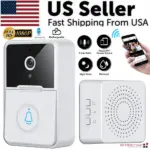1080P 2.4GHz WiFi Video Doorbell with Chime and Two-Way Audio