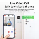 1080P 2.4GHz WiFi Video Doorbell with Chime and Two-Way Audio - Image 3