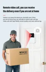 Wireless WiFi Video Doorbell Camera with Chime and Two Way Intercom - Image 10