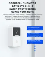Wireless WiFi Video Doorbell Camera with Chime and Two Way Intercom - Image 17