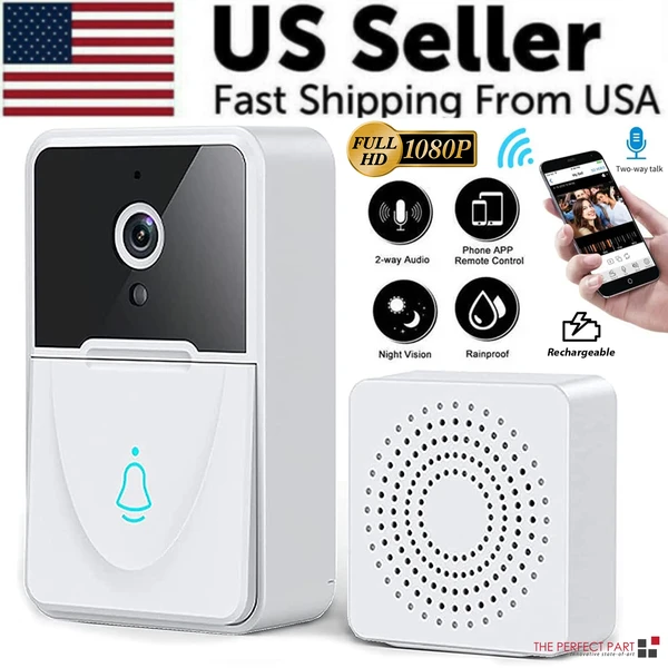 wireless-security-wifi-smart-doorbell-intercom-video-camera-bell-chime-door-ring-6.webp Wireless WiFi Video Doorbell Camera with Chime and Two Way Intercom - Image 1