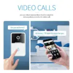 Wireless WiFi Video Doorbell Camera with Chime and Two Way Intercom - Image 2