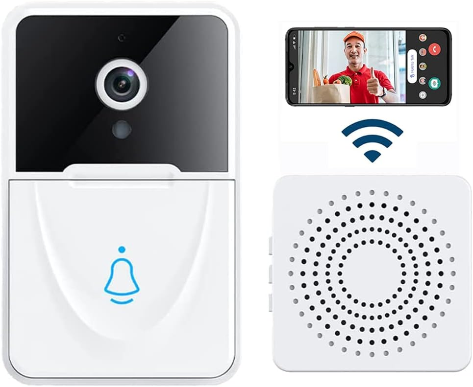 Wireless WiFi Video Doorbell Camera with Chime and Two Way Intercom