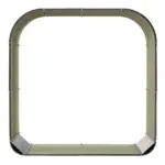 Outsunny Galvanized Steel Firewood Storage Rack with Rubberized Safety Edges