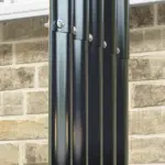 Outsunny Galvanized Steel Firewood Storage Rack with Rubberized Safety Edges - Image 8