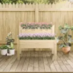 Wooden 2-Tier Raised Garden Bed, Elevated Planter Box for Vegetables, Herbs, Flowers - Image 2
