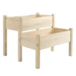 Wooden 2-Tier Raised Garden Bed, Elevated Planter Box for Vegetables, Herbs, Flowers - Image 12