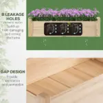 Wooden 2-Tier Raised Garden Bed, Elevated Planter Box for Vegetables, Herbs, Flowers - Image 5