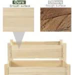 Wooden 2-Tier Raised Garden Bed, Elevated Planter Box for Vegetables, Herbs, Flowers - Image 6