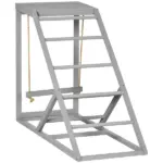 Wooden Chicken Toys for Coop with Swing, Chicken Activity Center with Multiple Roosting Perches or Ladder, Platform for Resting - Image 11