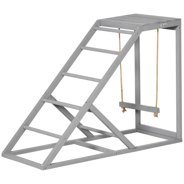 wooden-chicken-toys-for-coop-with-swing-chicken-activity-center-with-multiple-roosting-perches-or-ladder-platform-for-resting.webp Wooden Chicken Toys for Coop with Swing, Chicken Activity Center with Multiple Roosting Perches or Ladder, Platform for Resting - Image 1