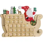 Wooden Christmas Advent Calendar with 24 Countdown Drawers, Reusable Holiday Decor Xmas Gift for Kids Adults, Natural - Image 11