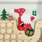 Wooden Christmas Advent Calendar with 24 Countdown Drawers, Reusable Holiday Decor Xmas Gift for Kids Adults, Natural - Image 8