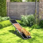 Wooden Dog Agility Seesaw for Training and Exercise, Weather Resistant, 83" L x 16" W x 14" H, Gray - Image 10