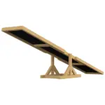 Wooden Dog Agility Seesaw for Training and Exercise, Yellow - Image 9