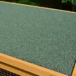 PawHut Wooden Rabbit Hutch Bunny Cage Openable Waterproof Roof No Leak Tray Sturdy Fir Wood Indoor Outdoor Yellow Green - Image 9