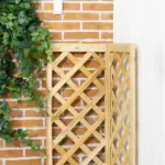 Wooden Raised Garden Bed, Planter with Trellis for Vine Climbing and Vegetables, Herbs and Flowers Growing, Natural - Image 7