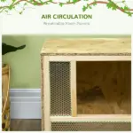 31.5 Inch Wooden Reptile Terrarium with Sliding Glass Door and Mesh Ventilation - Image 7