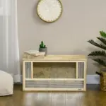 31.5 Inch Wooden Reptile Terrarium with Sliding Glass Door and Mesh Ventilation - Image 8
