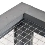 Wooden Tortoise House Indoor Turtle Habitat Enclosure Outdoor Reptile Cage Gray - Image 12